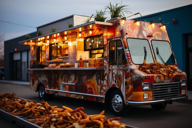 Photo street eats exploring the world of food truck background 654jpg