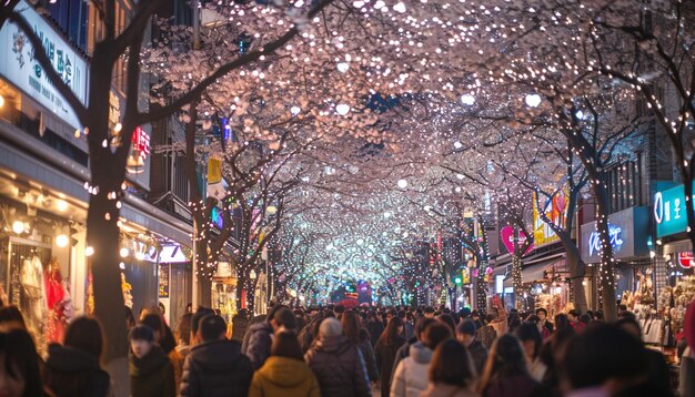 Photo street festival in seoul on white day