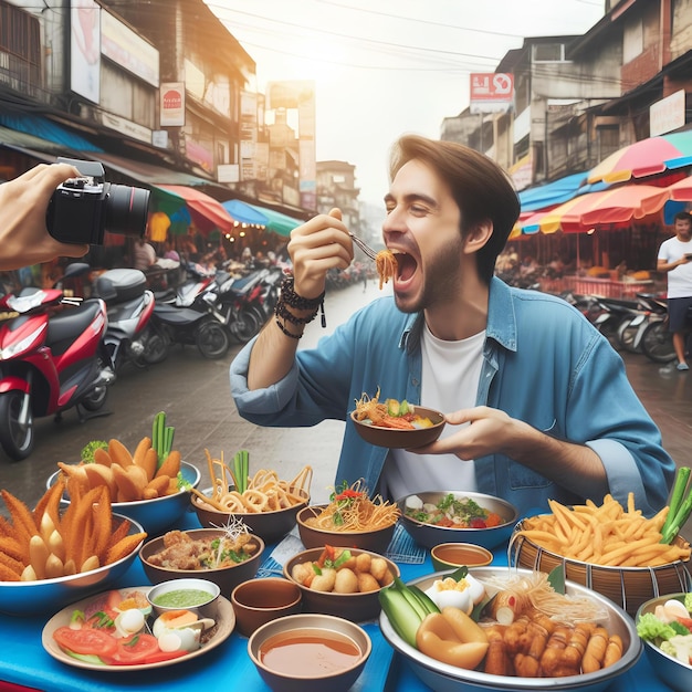 Premium Photo | Street food adventure