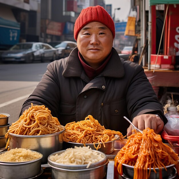 Premium AI Image | street food culture t