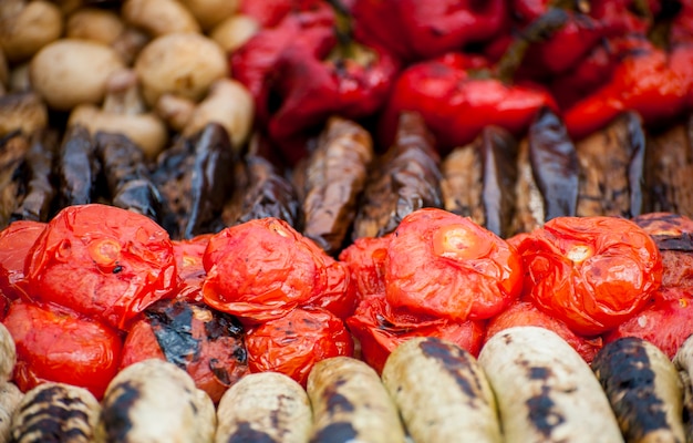 Street Food Festival . Fresh street food closeup .