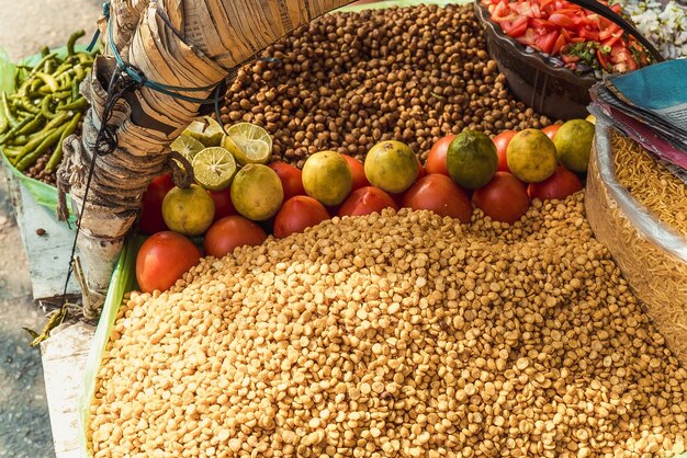 Street food on the Indian market