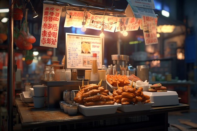 国際市場の屋台の食べ物