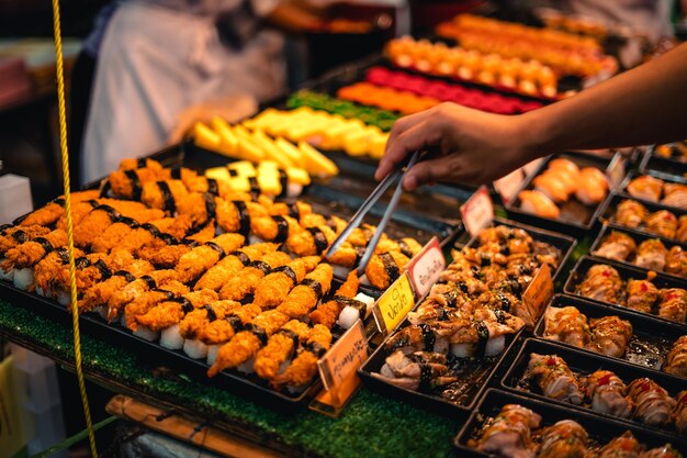 Premium Photo | Street food in the market