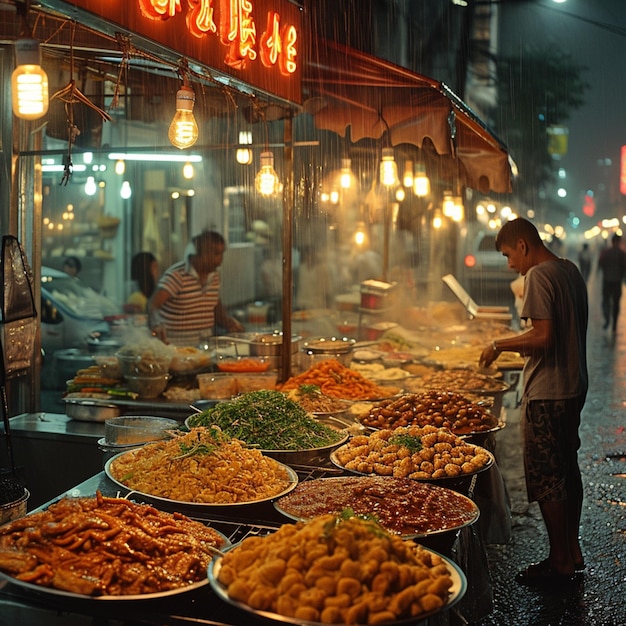 Premium Photo | Street food vendors