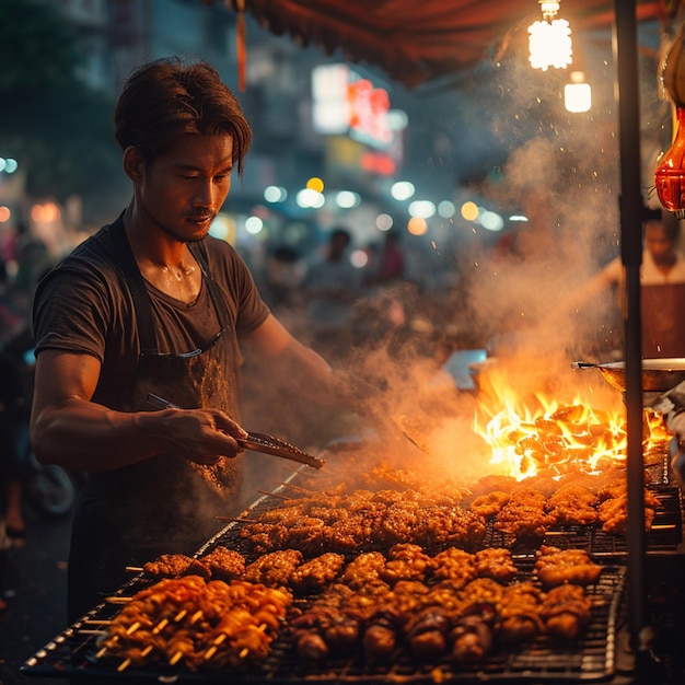 Photo street food vendors