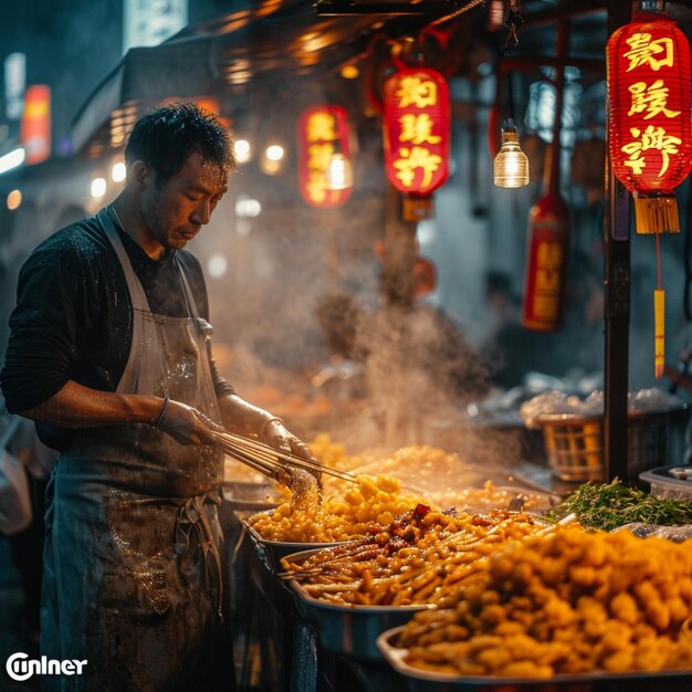 Premium Photo | Street food vendors