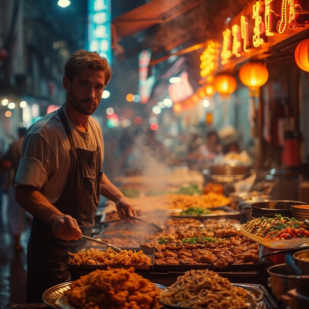 Photo street food vendors