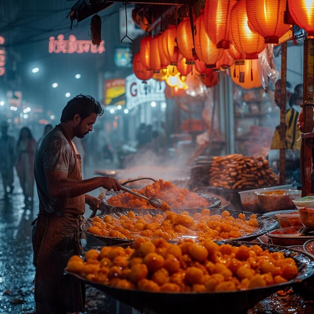 Premium Photo | Street food vendors