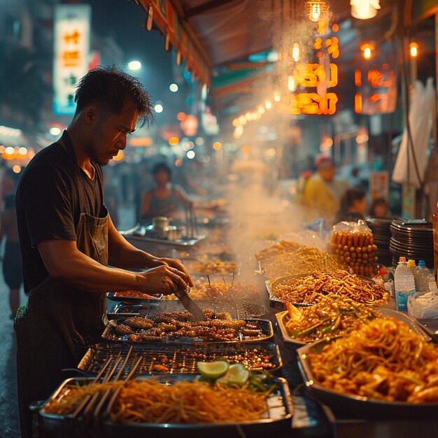 Premium Photo | Street food vendors
