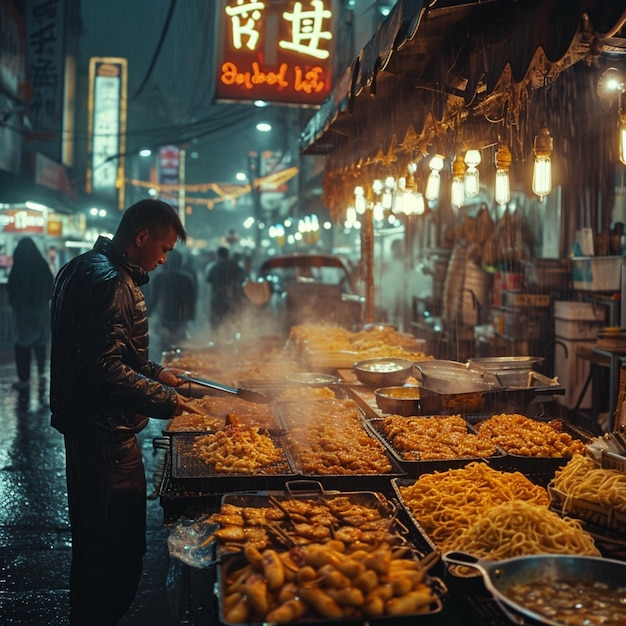 사진 거리 음식 판매자