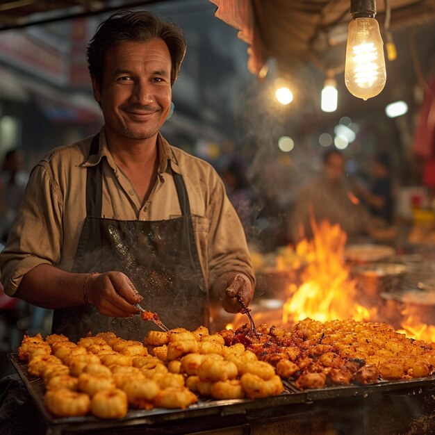 Premium Photo | Street food vendors