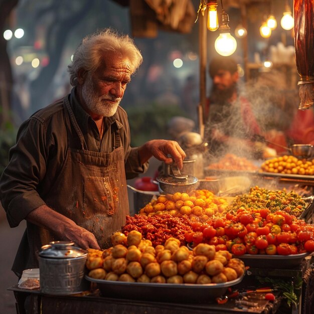 Premium Photo | Street food vendors