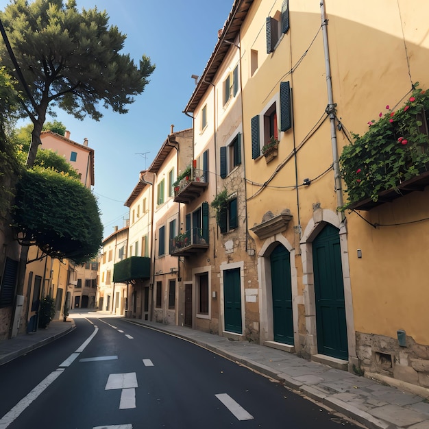 street in Italy old town