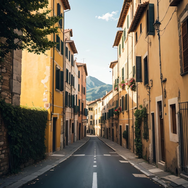 street in Italy old town