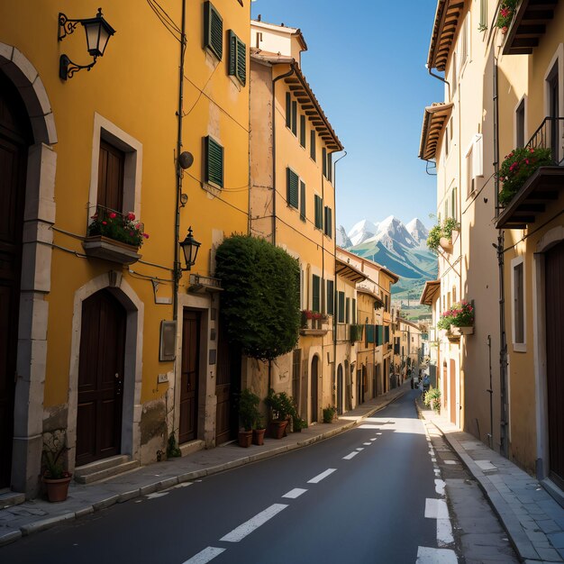 street in Italy old town