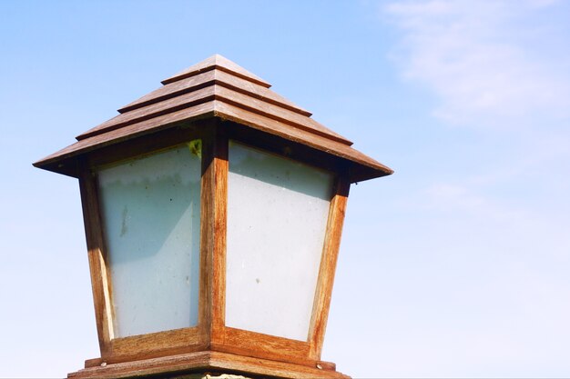 Street lamp in national park and forest