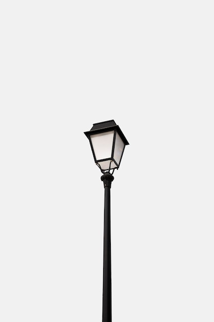 Street lamp on white background