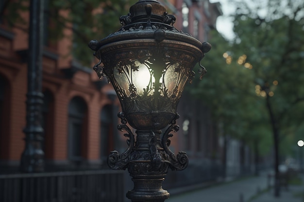 Уличный фонарь со словом "свет"