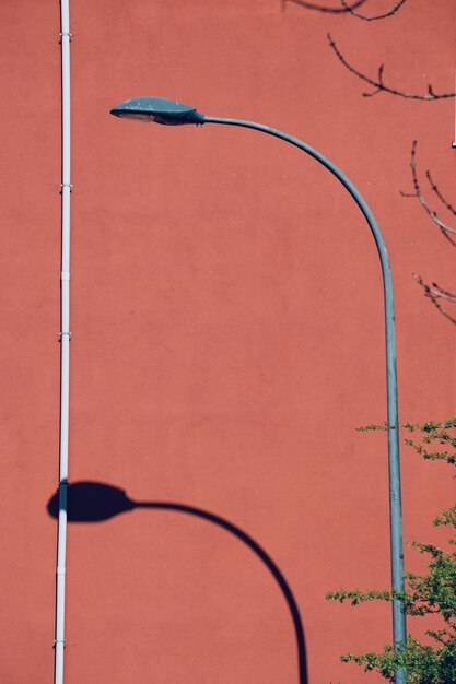 Photo street light in the street in bilbao city spain