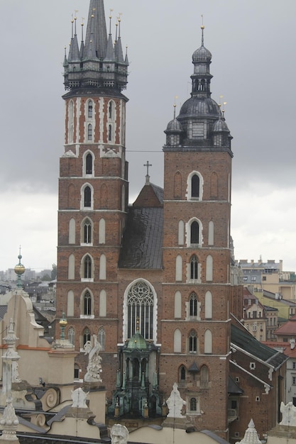 Street market City of Krakow Poland