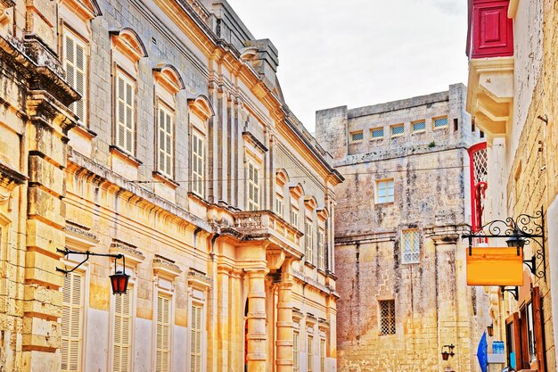 Улица в старом городе Мдина, Мальта