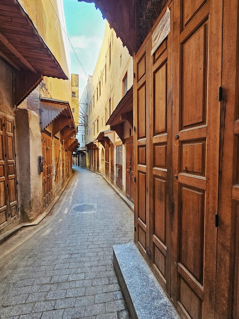 Street in the medina of Fez Morocco