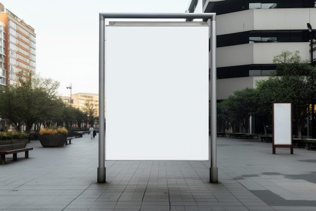 Street mockup billboard Wall blank Generate Ai