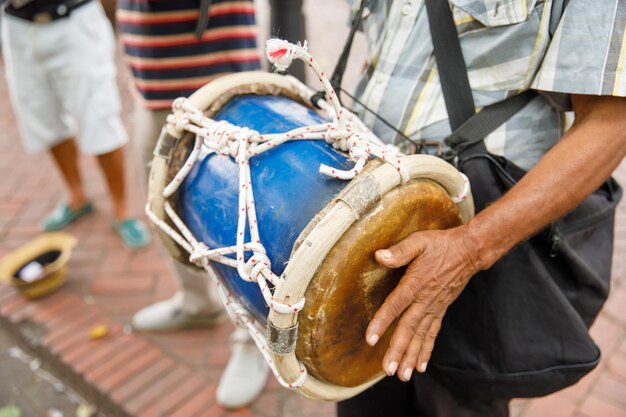 Photo street musicians in the dominican republic santo domingo columbus park colonial zone