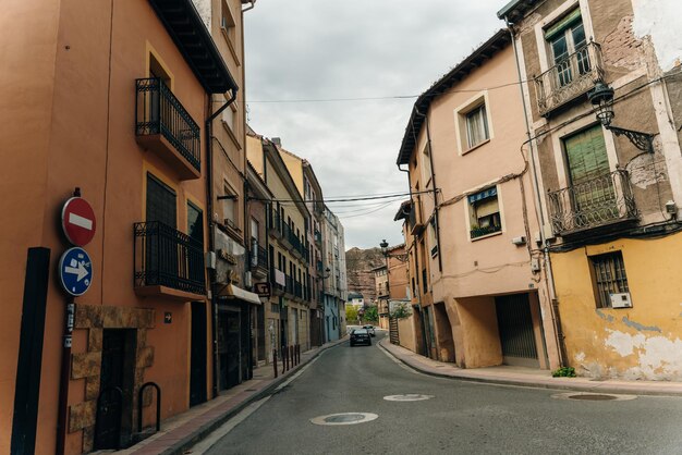 Photo street in najera la rioja of spain sep 2021