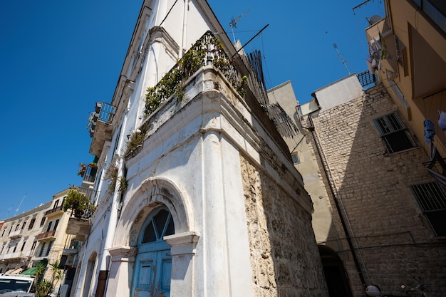 Street of old city Bari Puglia South Italy