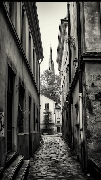 A street in the old town of leuven