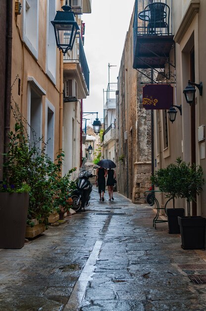 Street in the old town of Rethymno