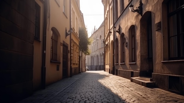 A street in the old town of riga