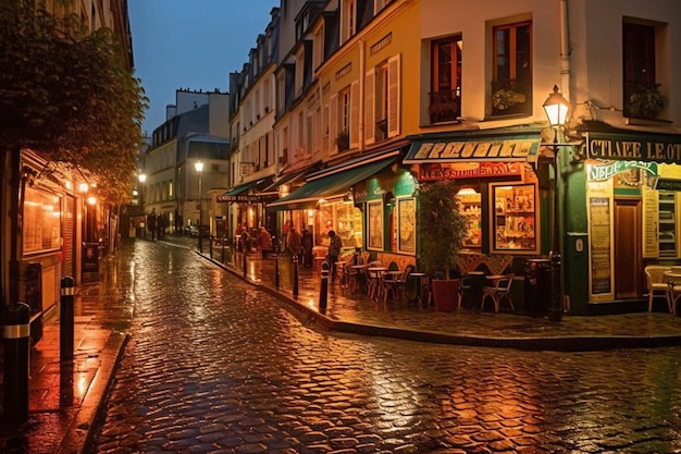 Улица в старом городе Руан Нормандия Франция