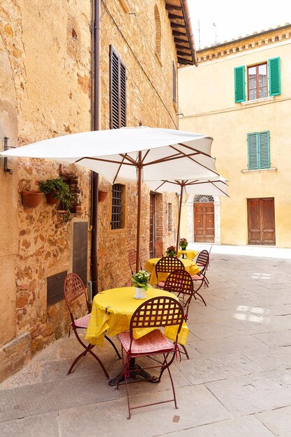 Street in Pienza Tuscany