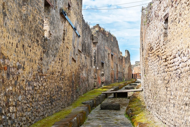 Street in Pompeii Italy