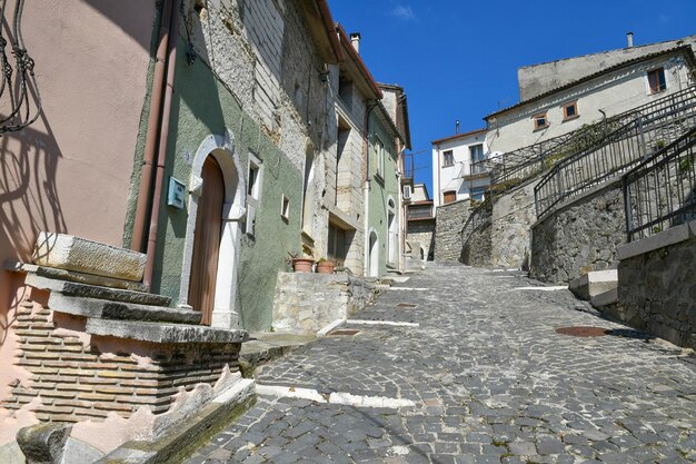 A street in Roseto Valfortore a medieval village in the province of Foggia in Italy