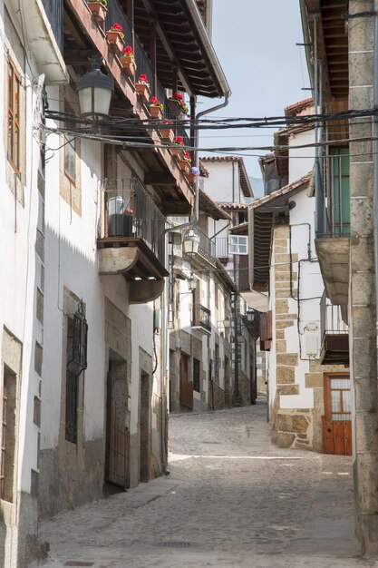 Foto scena di strada a candelario salamanca