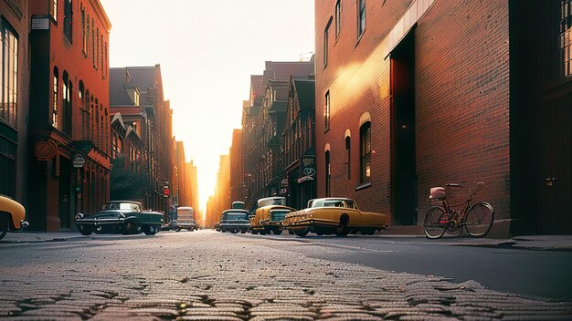 Photo a street scene with a car and a sign that says'the city of philadelphia '