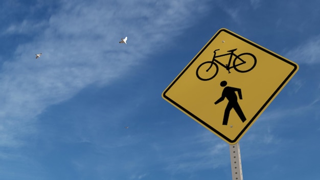 street sign sky background