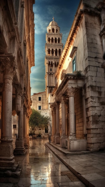 A street in split, croatia.