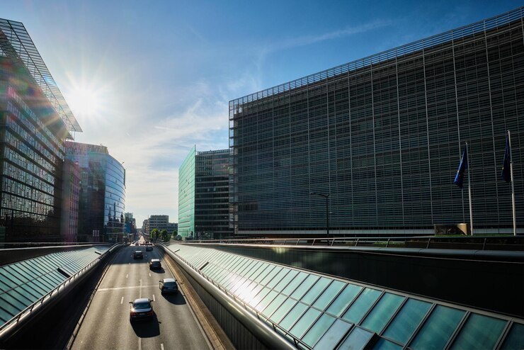 Street traffic in Brussels