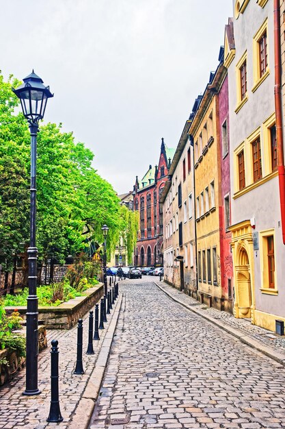 Street at University Library in Wroclaw, Poland