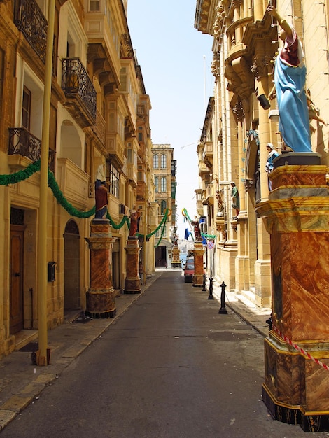 The street in Valletta Malta