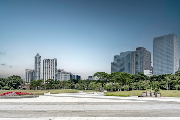 Street view of Guangzhou Zhujiang New Town Financial Center