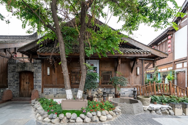 Street view of Kuanzhai Alley in Chengdu, Sichuan