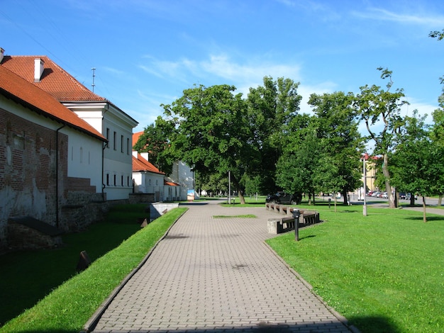 The street in Vilnius city Lithuania