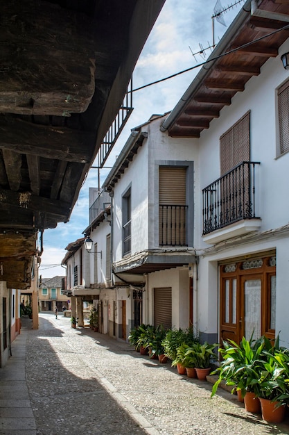 Streets of Guadalupe in Caceres Extremadura Spain