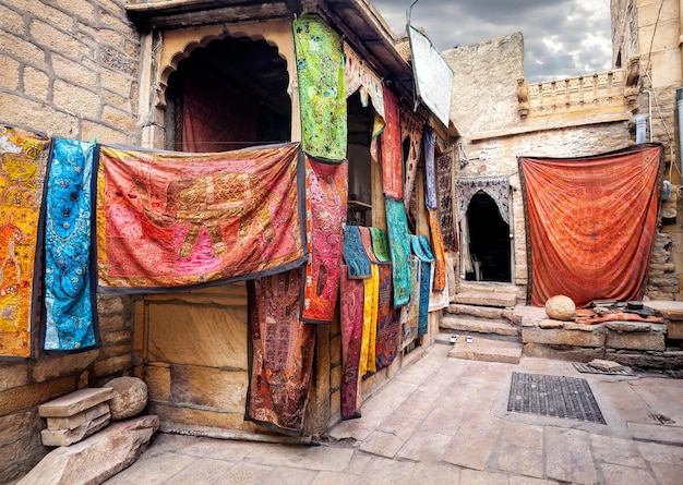 Streets market in India